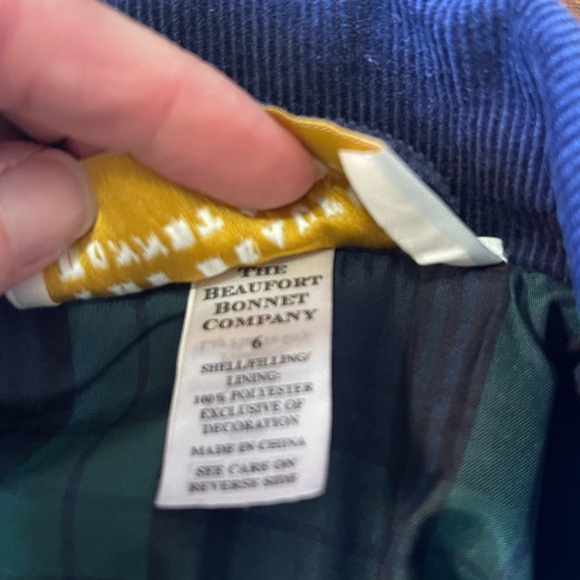 TBBC Caldwell Quilted Coat Blue- sz 6 - Picture 5 of 5